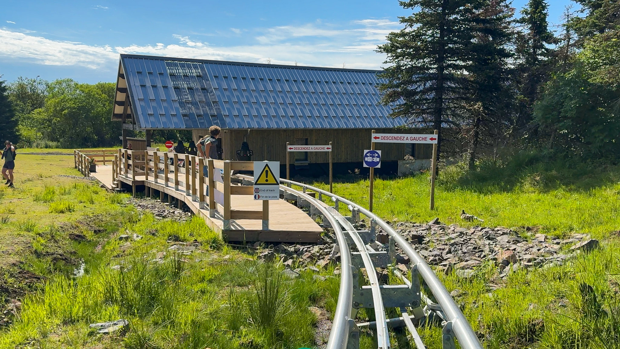 Super Coaster Super Besse - ligne d'arrivée