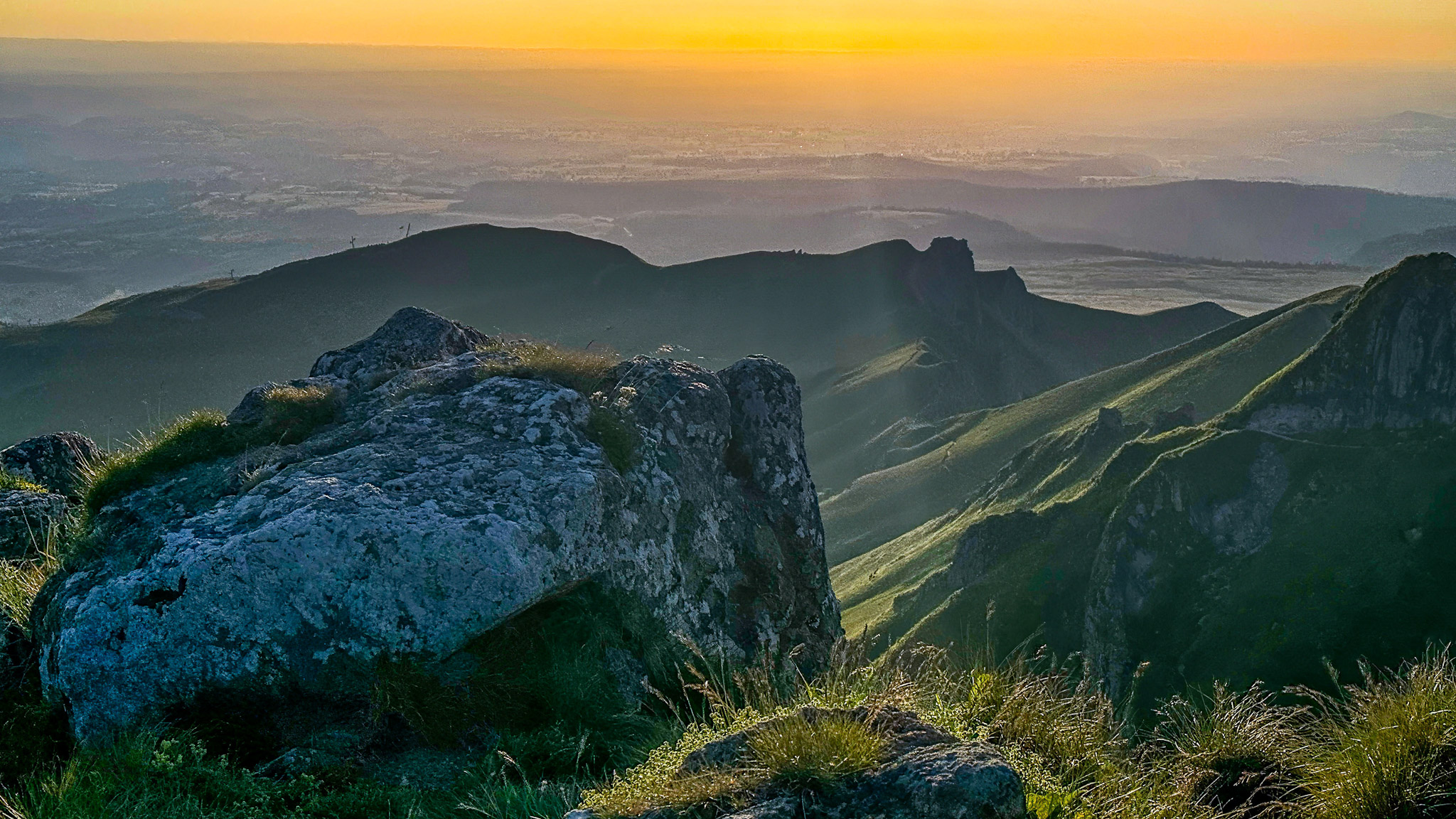 Coucher de Soleil sur les pentes du Puy de Sancy