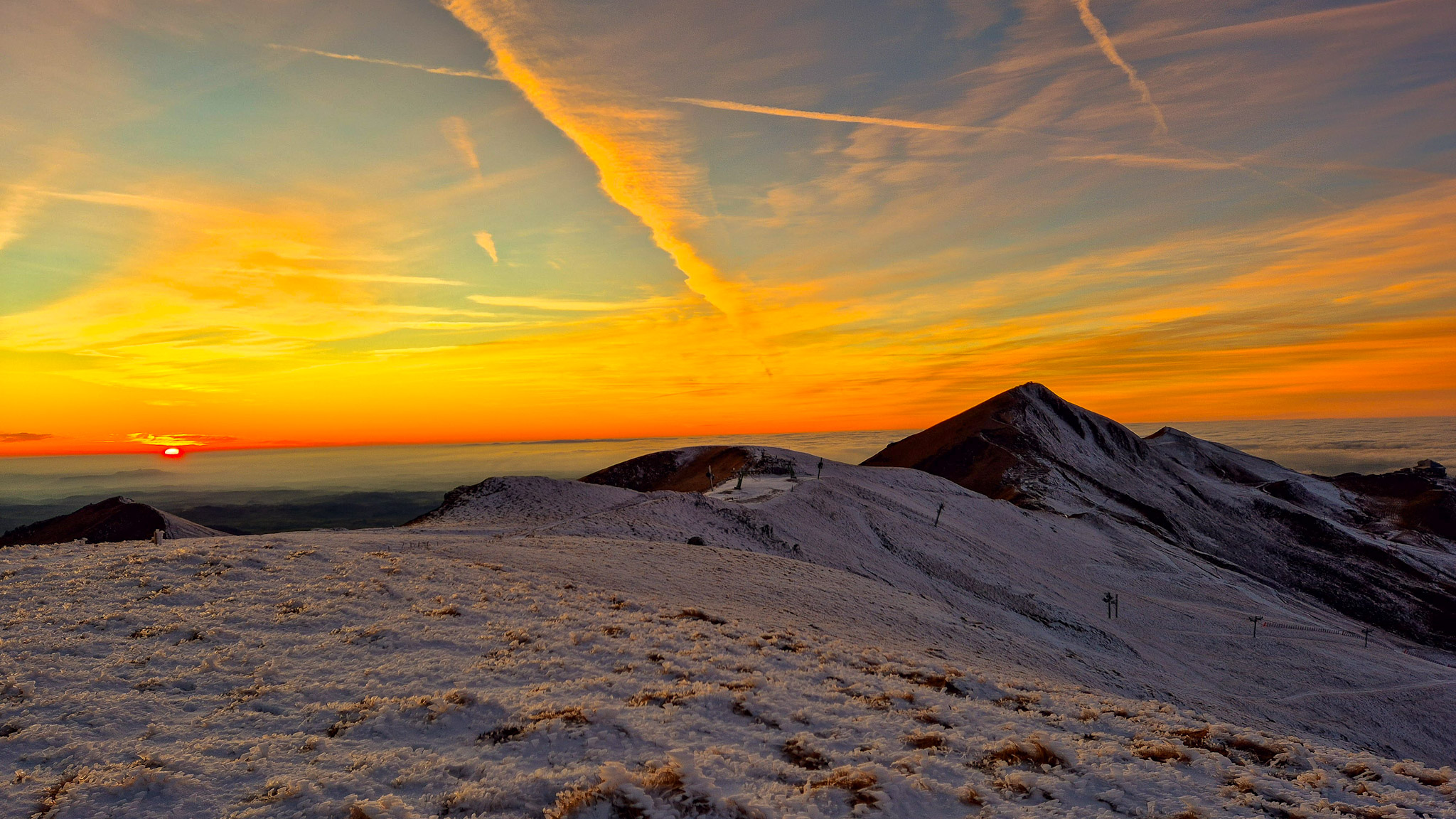 Coucher de soleil au Puy Ferrand