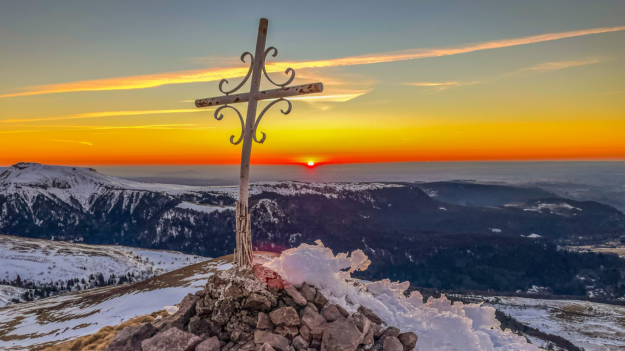 Coucher de Soleil au Puy de l'Angle