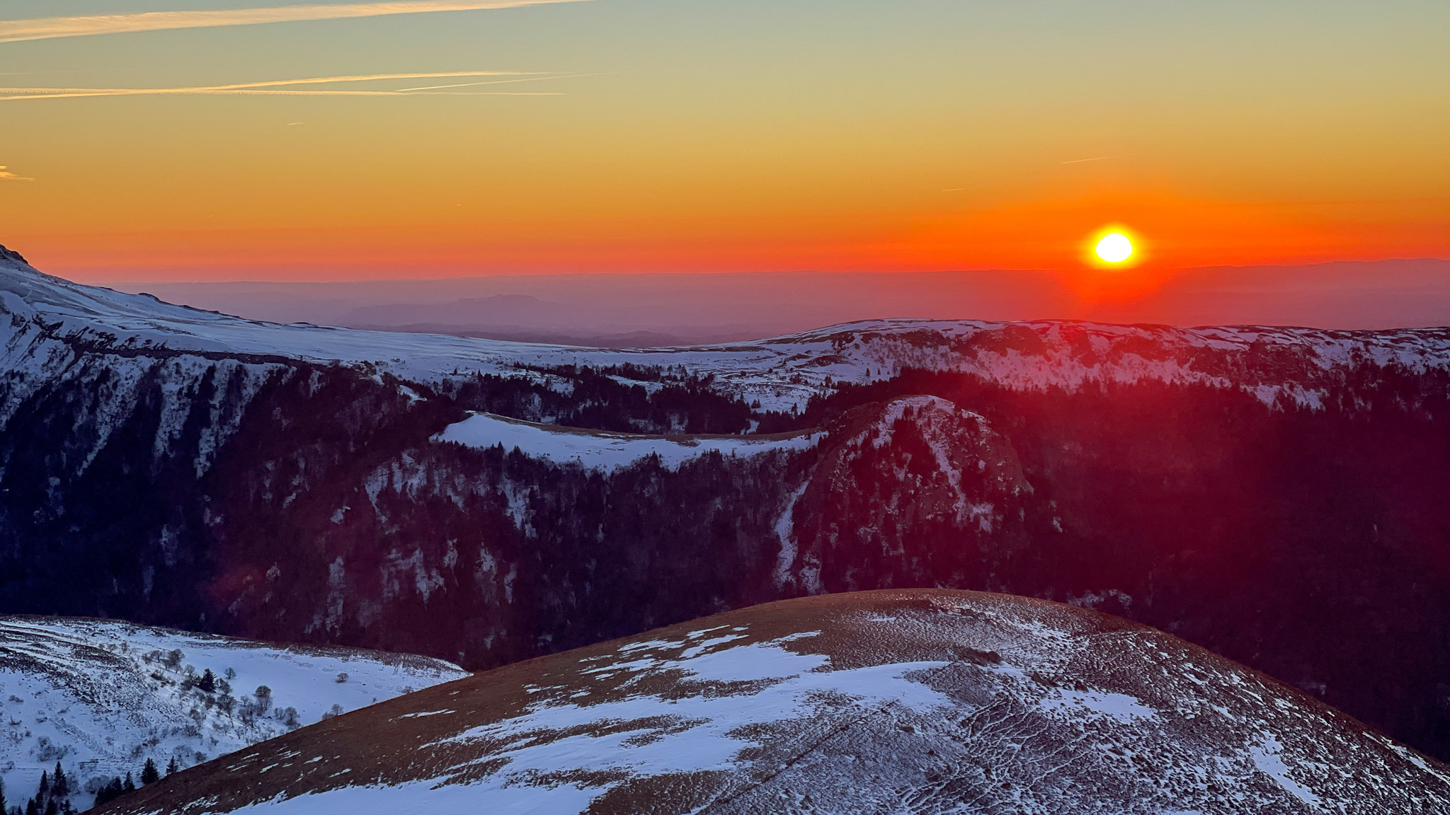 Coucher de soleil au Pic du Capucin