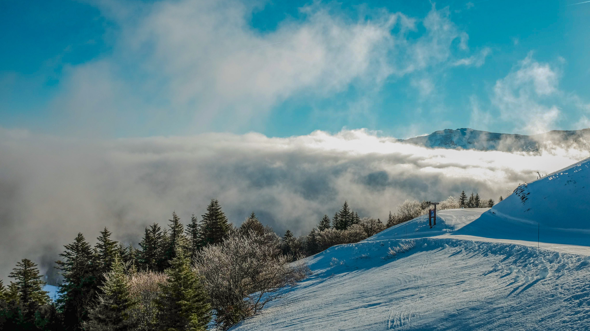 Station de ski du Lioran dans les Monts du Cantal