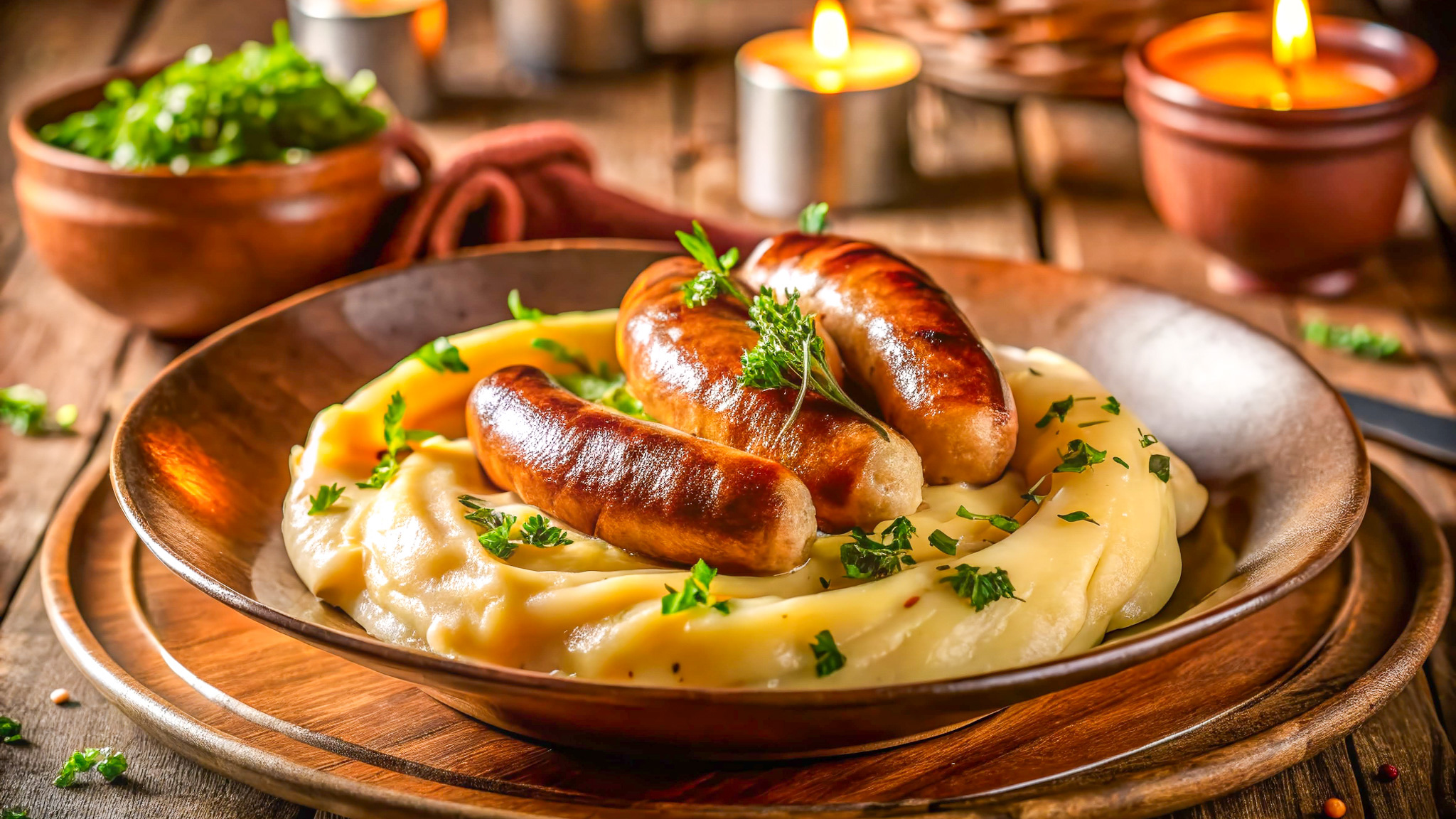 Aligot et saucisse grillée