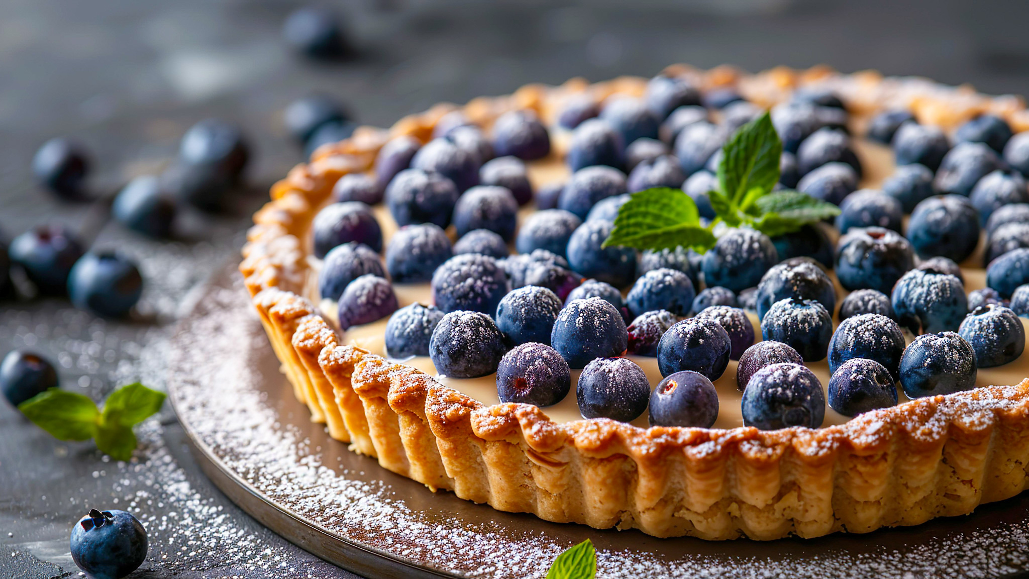 Tarte à la Myrtille de nos montagnes